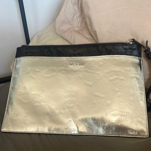 Holographic silver Alexander McQueen Clutch handbag